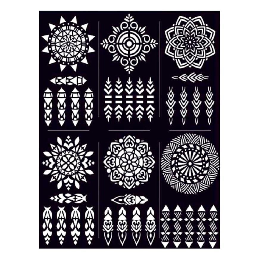 Mehndi Sticker Plastic Easy Apply Wedding Festival Use