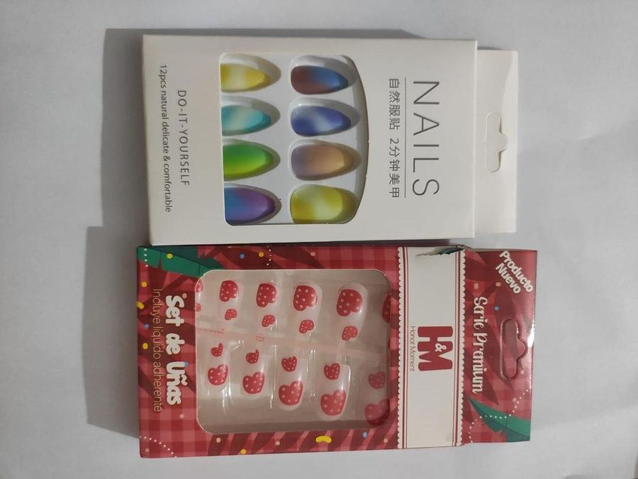 24 Pcs Multicolor Fake Nails DIY Party Wear view 2
