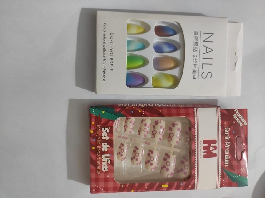 24 Pcs Multicolor Fake Nails DIY Party Wear view 3