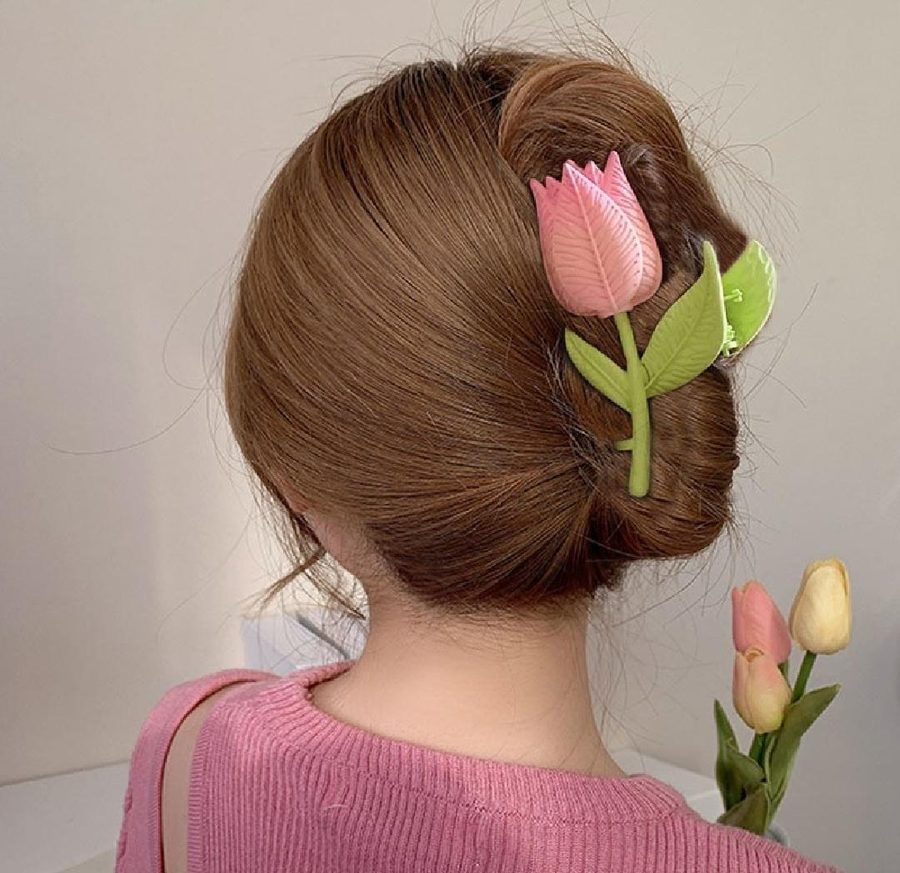 Multicolor Flower Hair Catcher Pack of 2 ABS Plastic view 2