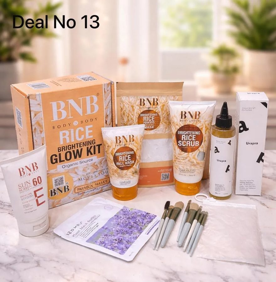 5 in 1 Makeup & Skincare Bundle 300 g - 5 Pcs - Cosmetics - Hunny Collection PK